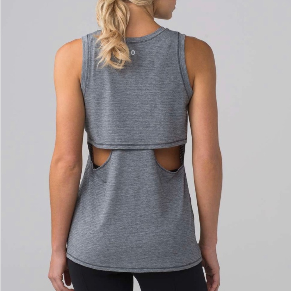 Lululemon Pushing Limits Muscle Tank Grey Size 2